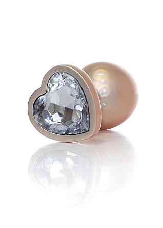 Анальна пробка - Jewellery Pearl Gold Heart Plug Clear L Sex Aura Київ