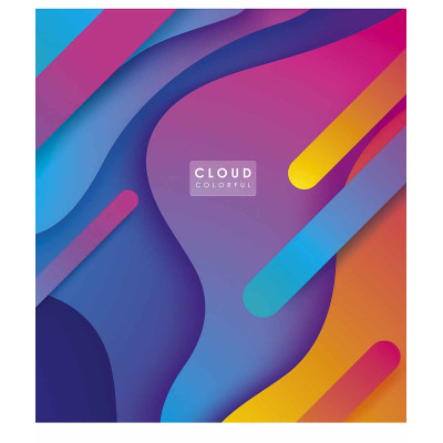 Тетрадь Школярик Cloud colorful 48 листов клетка (048-3161K) Винница - изображение 2