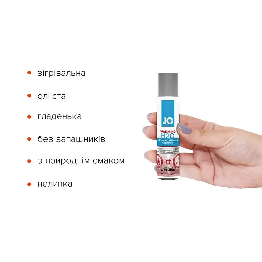 Зігрівальна змазка на водній основі System JO H2O WARMING (30 мл) з екстрактом перцевої м’яти Львів - фото 2