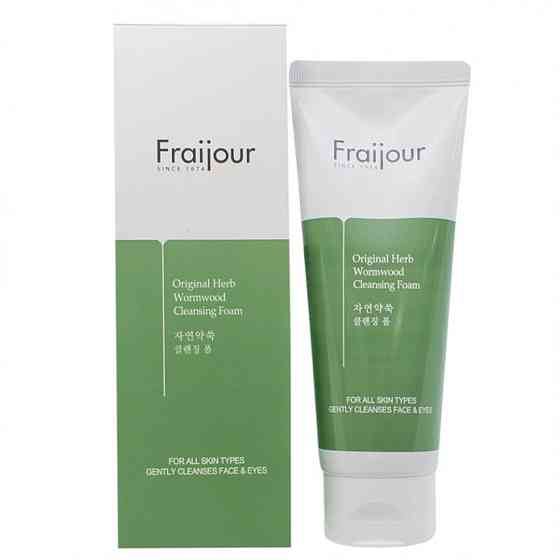 Пінка для вмивання з рослинними екстрактами Original Herb Wormwood Cleansing Foam Fraijour 150 мл Київ