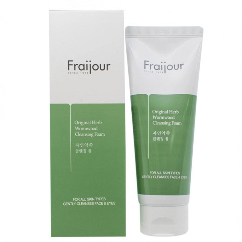Пінка для вмивання з рослинними екстрактами Original Herb Wormwood Cleansing Foam Fraijour 150 мл Київ - фото 2