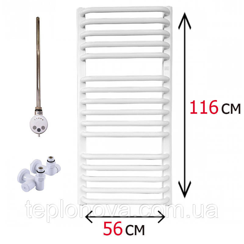 Комбінована рушникосушка біла 1160х560 Terma Alina Чернівці - фото 1