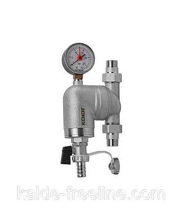 Фільтр тонкого очищення з поворотним з'єднанням та манометром Koer 1/2 Харків