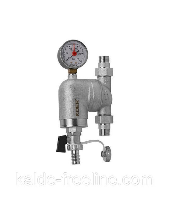 Фільтр тонкого очищення з поворотним з'єднанням та манометром Koer 1/2 Харків - фото 4