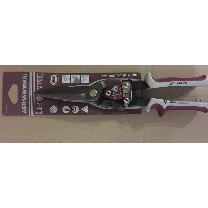 Ножиці для металу GrandTool 300 мм (прямі подовжені) 440030 Коломия - фото 3
