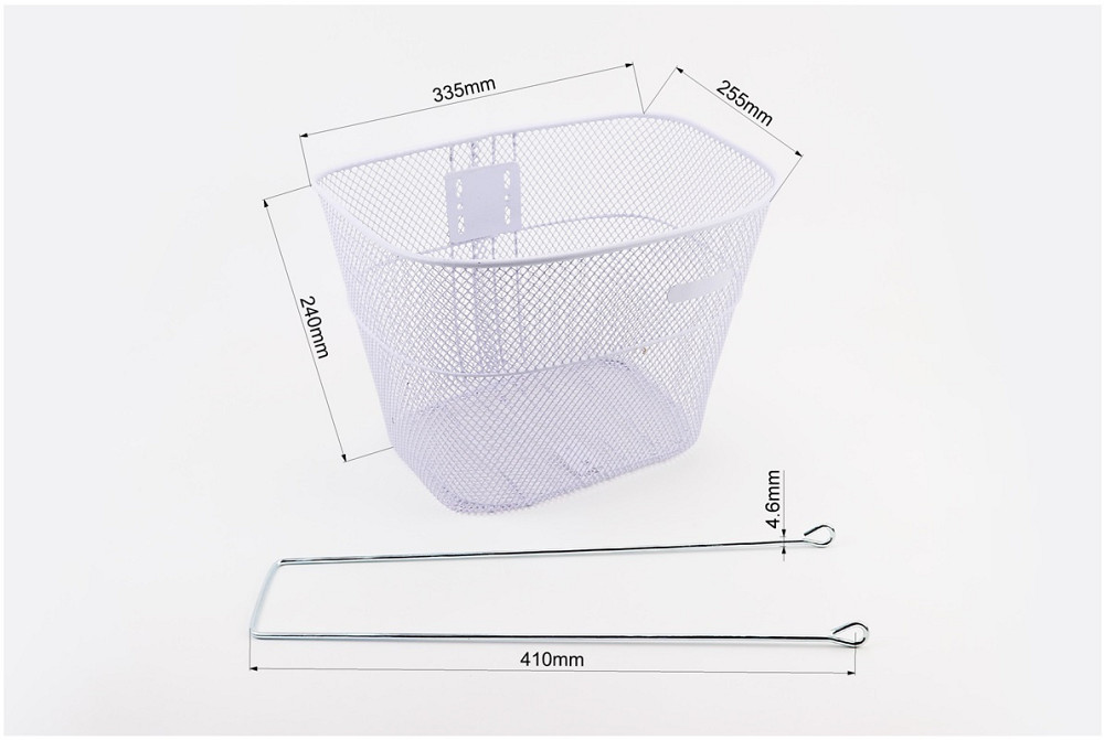 Кошик багажний передній 28", білий TH-166 (можливі подряпини, сколи, дефекти фарбування) Київ - фото 2