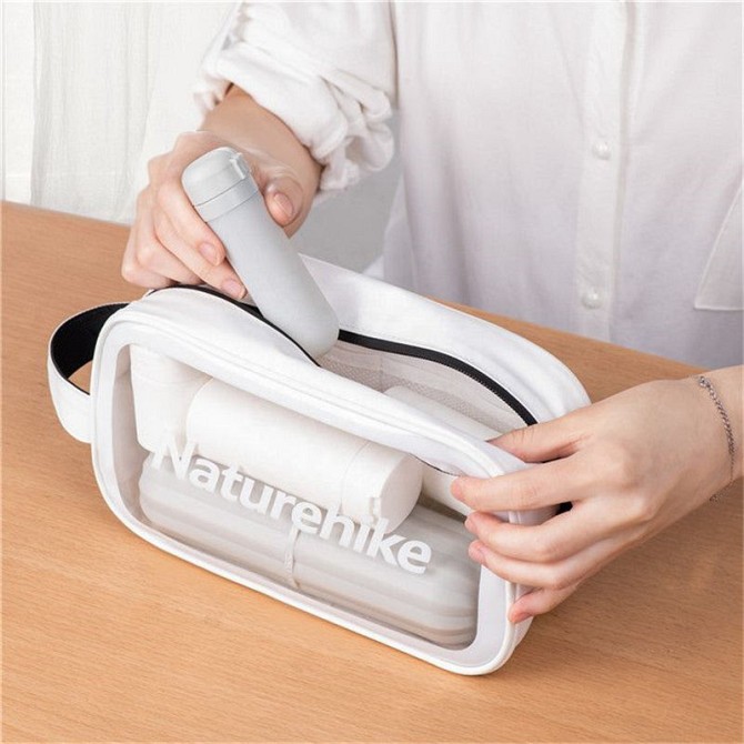 Косметичка портативна водонепроникна Naturehike NH20SN007, Розмір М, чорний Киев - изображение 4