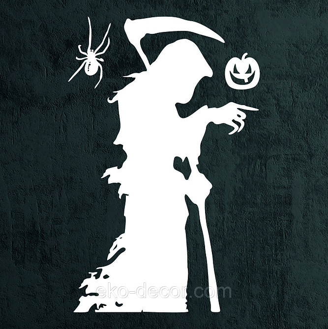 Декоративне настінне Панно «Смерти з косою», Декор на стіну 70*45 см, Білий Київ - фото 9