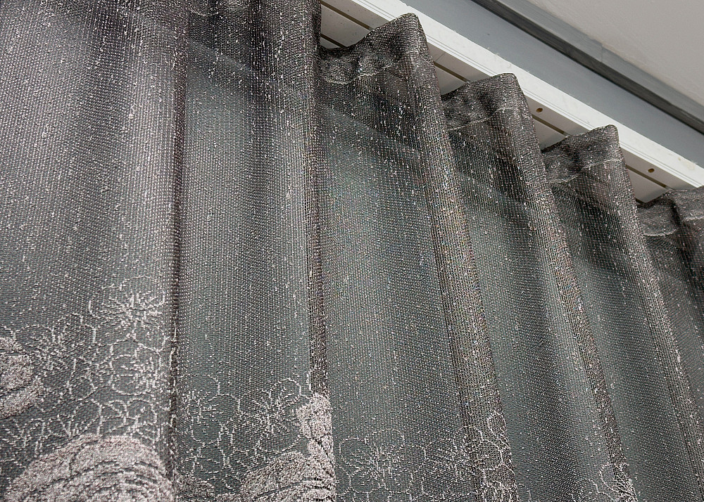 Тюль жакард, колекція "Greta" колір графітовий 1640т Київ - фото 7