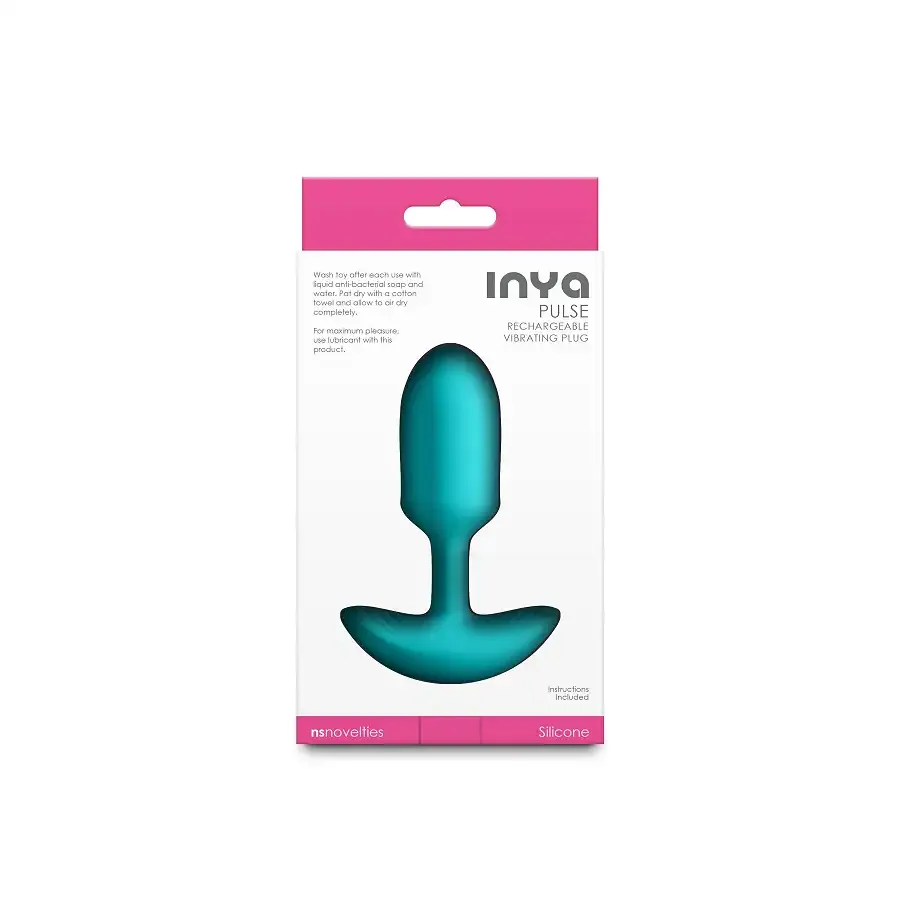 Анальна пробка з вібрацією NS Novelties INYA - Pulse - Teal Львів - фото 4