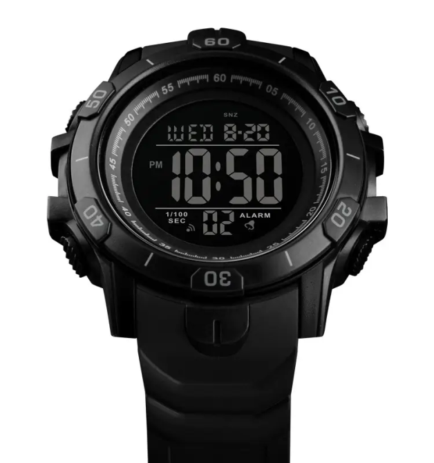 Чоловічий спортивний годинник Skmei 1475 Чорний Вінниця - фото 6