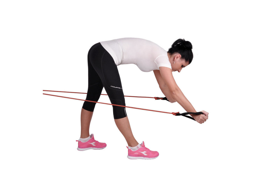 Стрічка-еспандер для вправ inSPORTline Morpo 200 см червоно-чорна Київ - фото 5