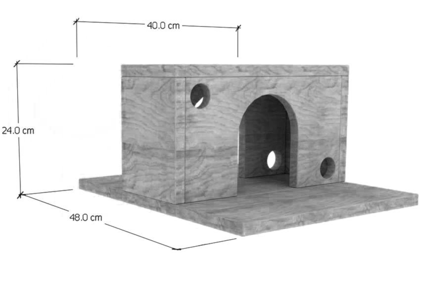 Домик для шиншиллы 
