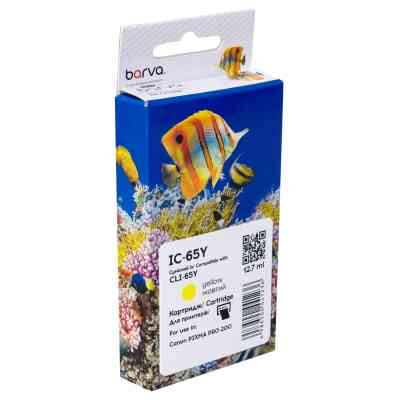 Картридж Barva Canon CLI-65Y (4218C001) 295sh, yellow (IC-65Y) Вінниця