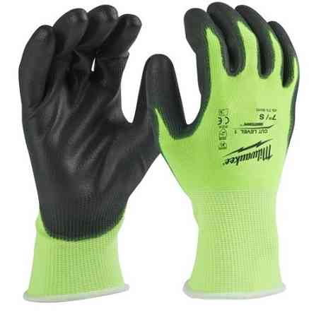 Рукавиці Hi-Vis сигнальні MILWAUKEE, з опором порізам 1/A рівня, розмір 11/XXL Одеса