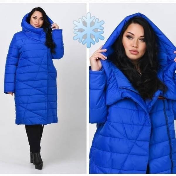 Жіноча подовжена зимова куртка пуховик Ковдра великих розмірів. 46-72р Київ - фото 1