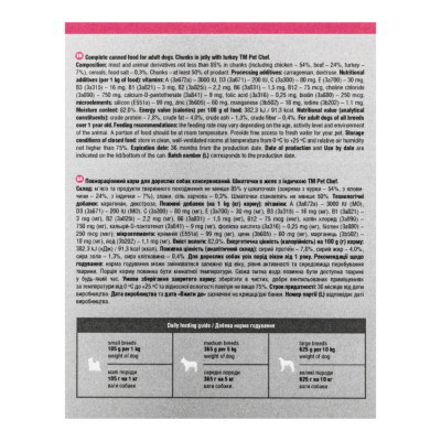 Вологий корм для собак Pet Chef З індичкою 800 г (4820255193670) Вінниця - фото 8