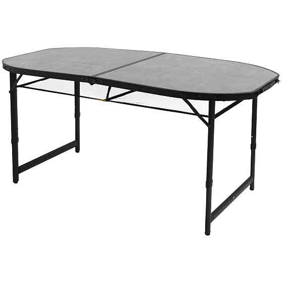 Стол Bo-Camp Northgate Oval 150x80 cm Black/Grey (1404188) Вінниця