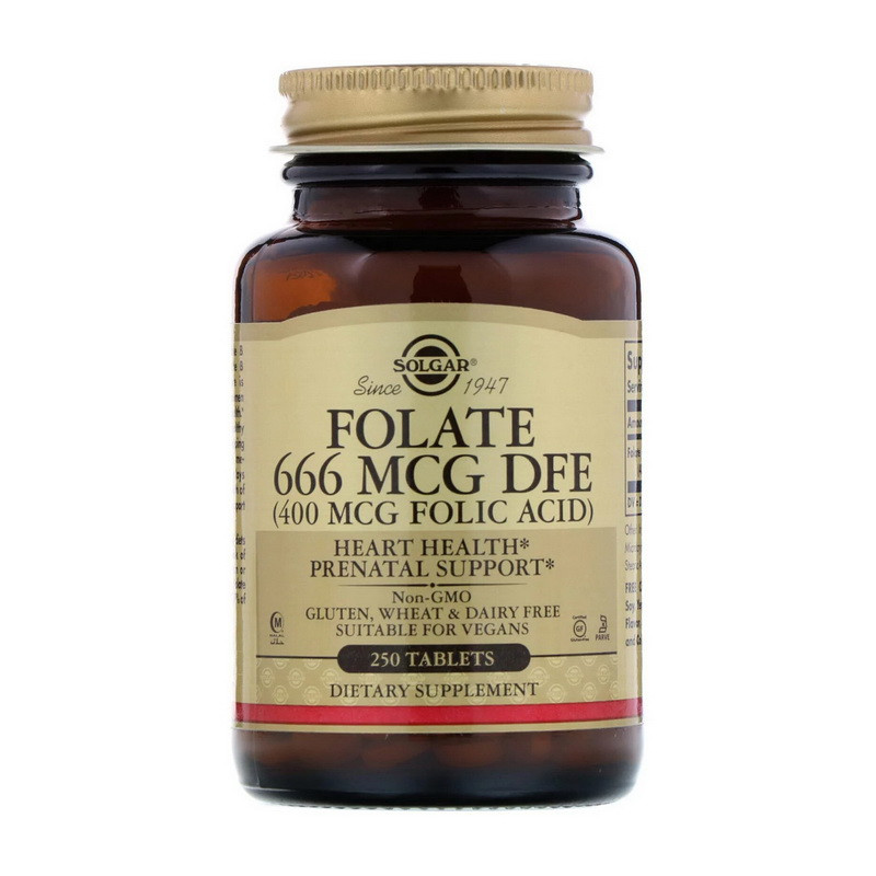 Folate 666 mcg DFE (Folic Acid 400 mcg) (250 tabs) Луцьк - фото 1