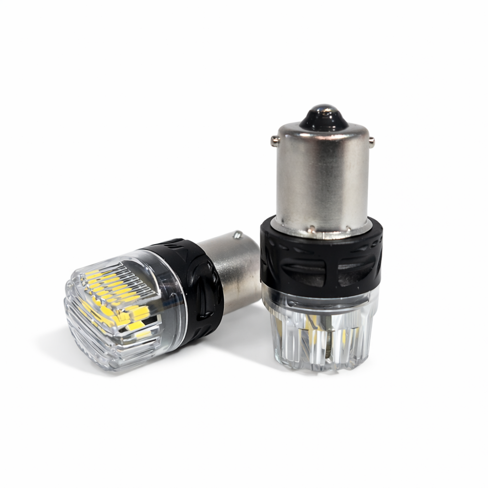 Комплект світлодіодних ламп StarLight Vision P21W (T25) BRS LED BA15S 1156 WHITE 6000K 12/24V Харків - фото 3