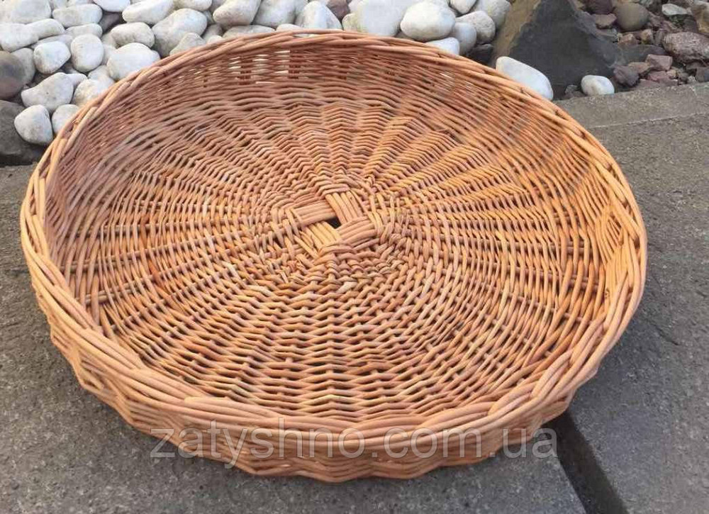 Кругла плетена таця Київ - фото 3