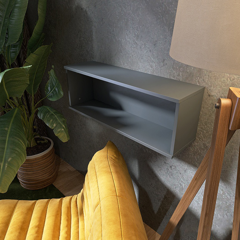 Полка навесная Эверест ПЛН-2 Лайт Графит (DTM-4908) Львов - изображение 4