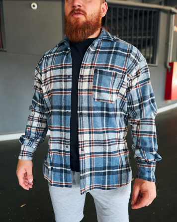 Тепла сорочка Блакитний S Харків