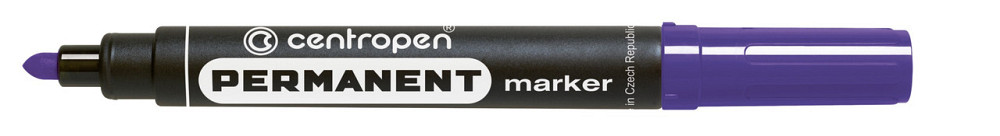 Маркер перманентний "Centropen" 8566 фіолетовий (круглий) 2,5 мм, шт Київ - фото 1
