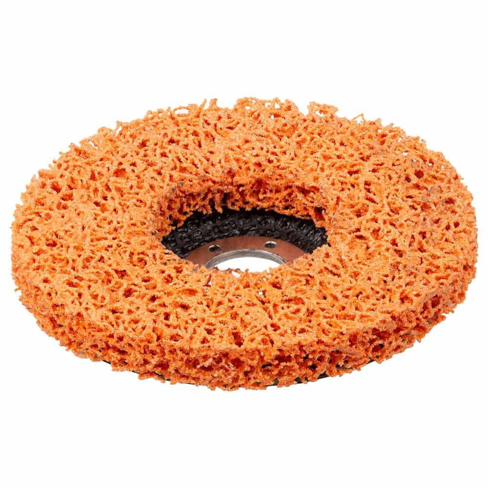 Круг зачистной из нетканого абразива (коралл) Т27 Ø125×22.23мм оранжевый жесткий SIGMA (9176611) Киев - изображение 3