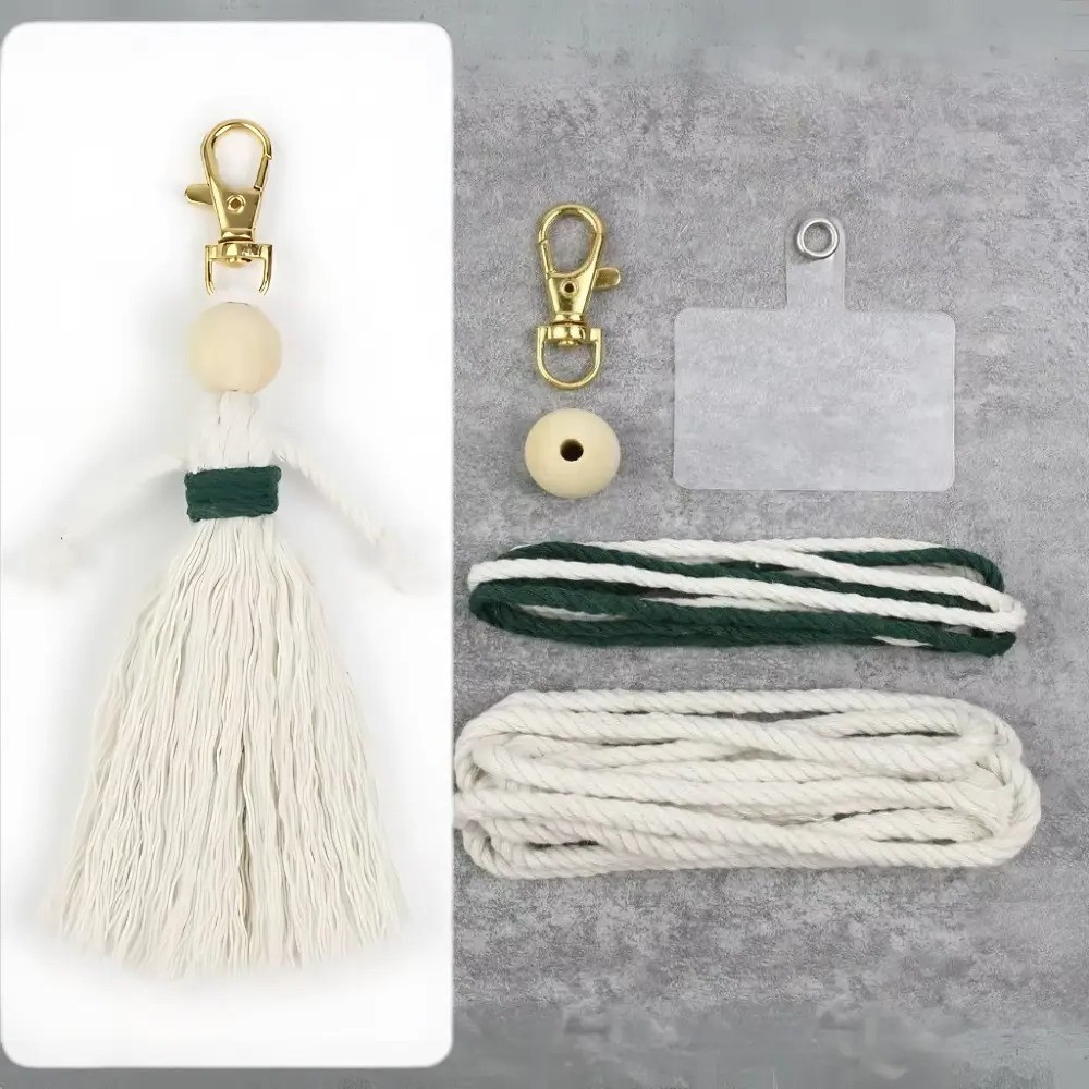 Набор макраме для рукоделия и плетения брелока 