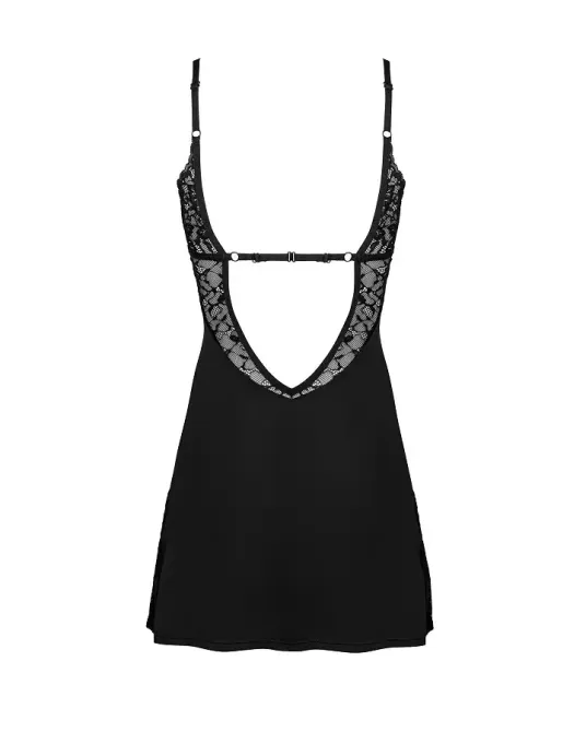 Сорочка Obsessive Bellastia chemise & thong XS/S Львов - изображение 4