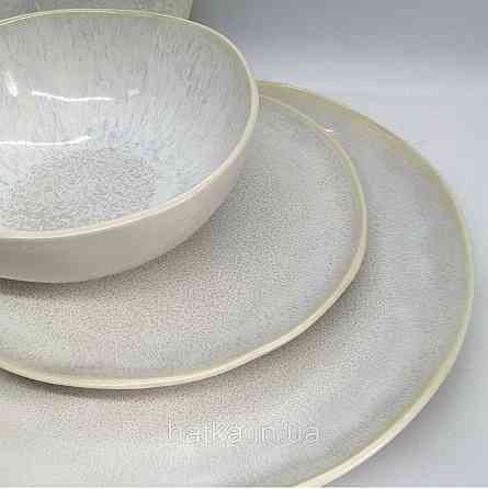 Салатник Olens 19,5х6,5 см "Кенія" кераміка біла для дому та ресторанів Київ