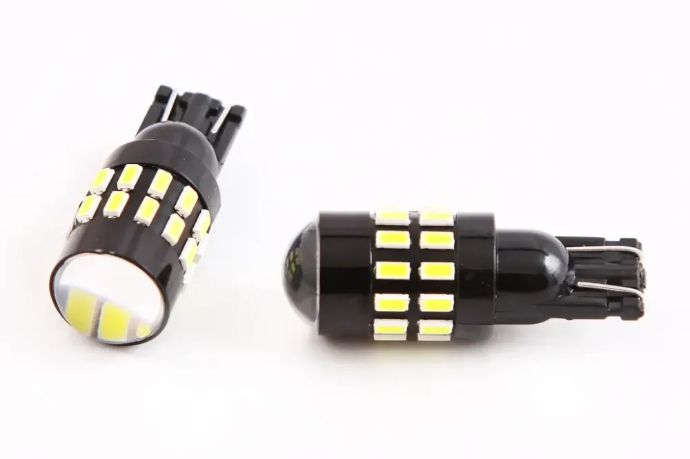 Лампа диодная 12В безцок. T10 30-SMD 3014 с линзой Cyclone 390лм (2 шт.) Винница - изображение 1