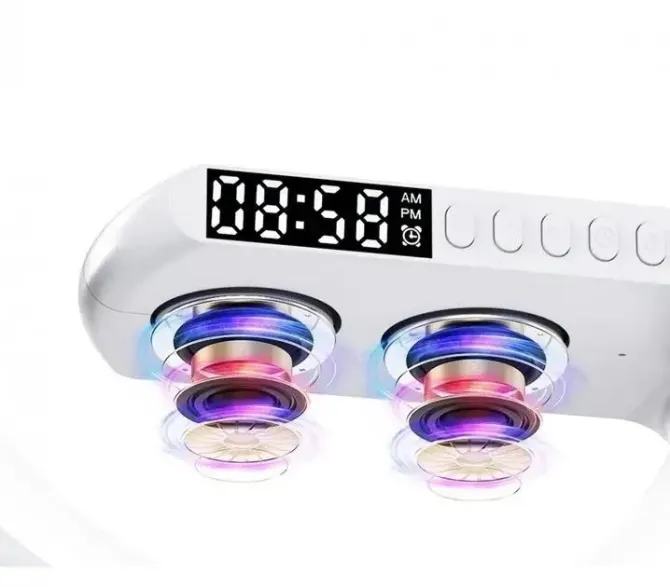 Лампа-ночник с Bluetooth-колонкой G-Smart G11, RGB подсветка, FM-радио, будильник, белый шум, USB, T Киев - изображение 6