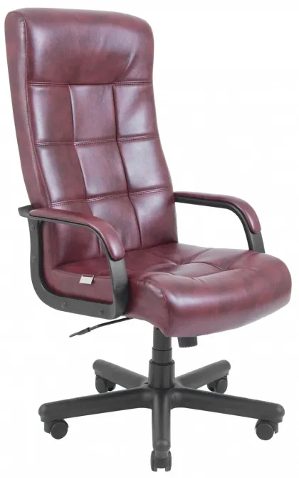 Офисное Кресло Руководителя Richman Virginia Titan Bordo Пластик Рич М1 Tilt Бордовый Киев - изображение 1