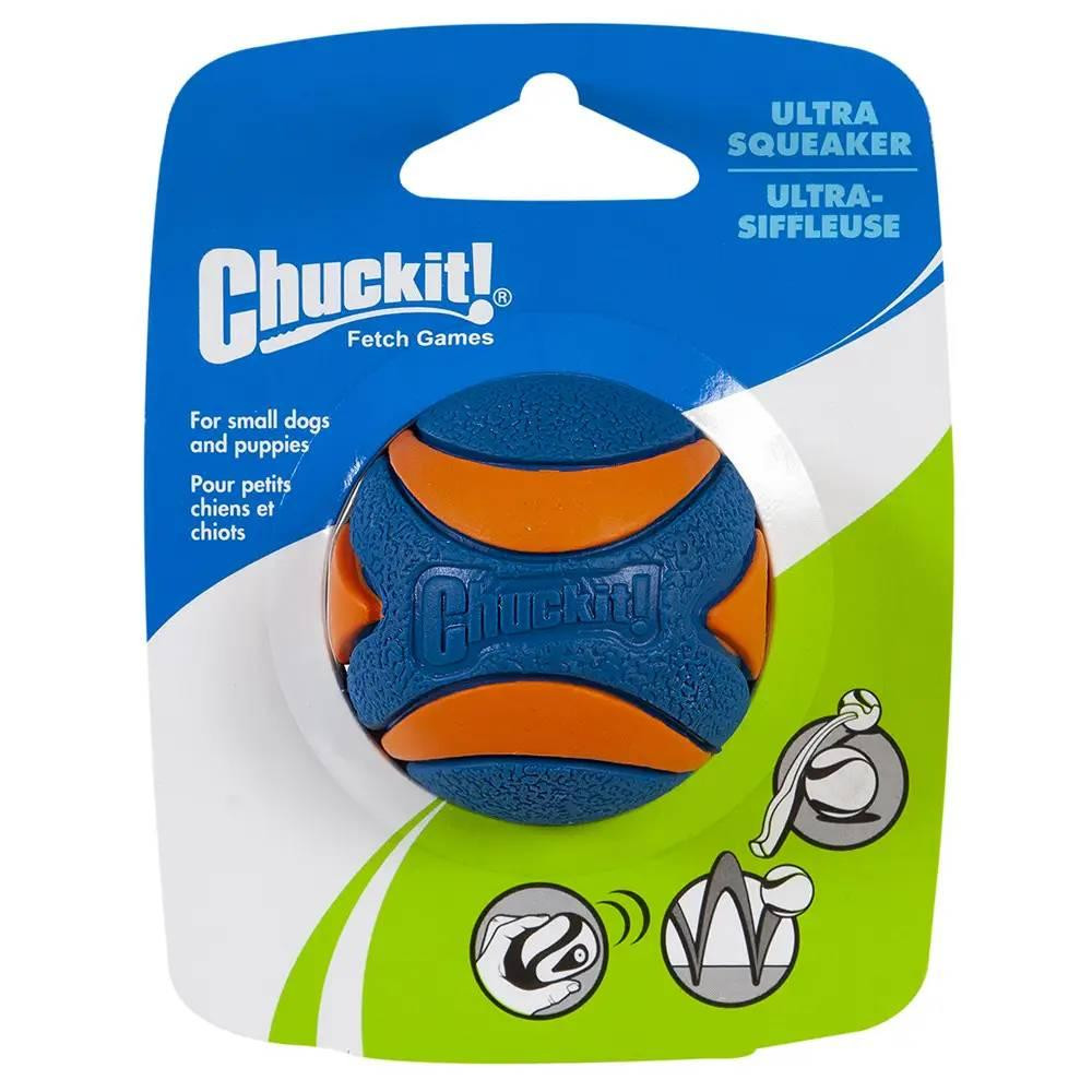Тенісний м'ячик для собак Chuckit! Ultra Squeaker Ball іграшка з ультразвуком, розмір М (6.5 см) Вінниця - фото 1