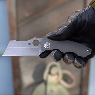 Ніж Spyderco Stovepipe CPM 20CV Titanium (C260TIP) Вінниця - фото 4