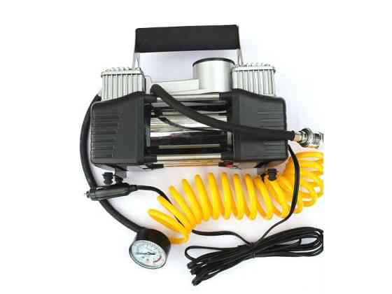 Автомобільний компресор двопоршневий КВАНТ 13004A 12В з виносним манометром Харків