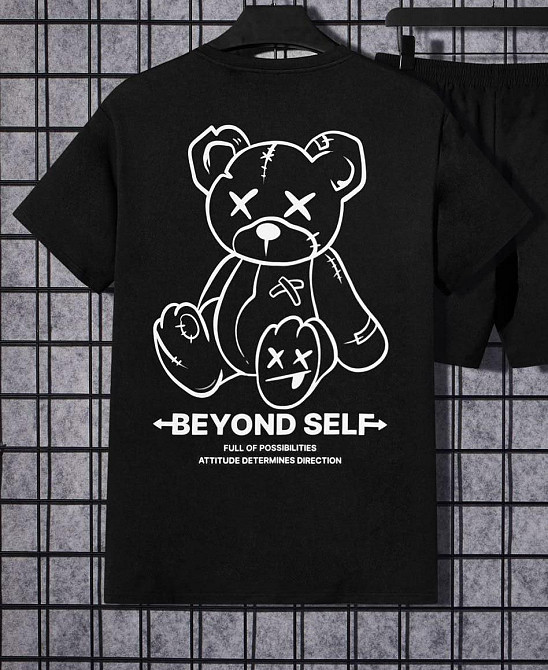 Футболка мужская с принтом  42 Черная 2664090147 Днепр - изображение 1