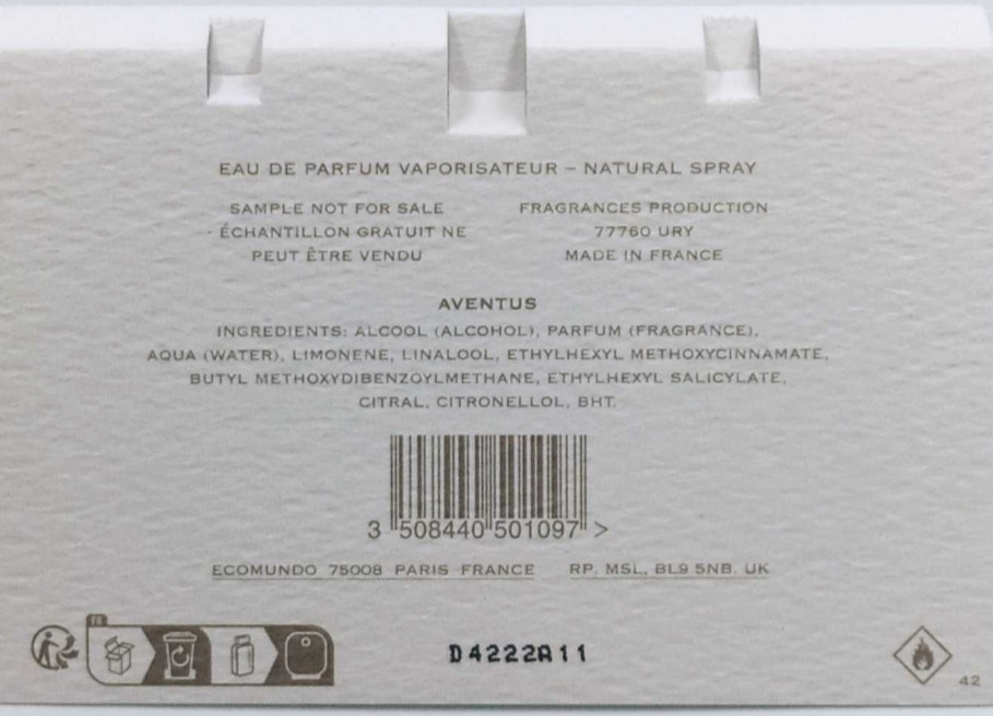 Парфюмерия: Creed Aventus edp 2.5ml.Оригинал! Киев - изображение 2