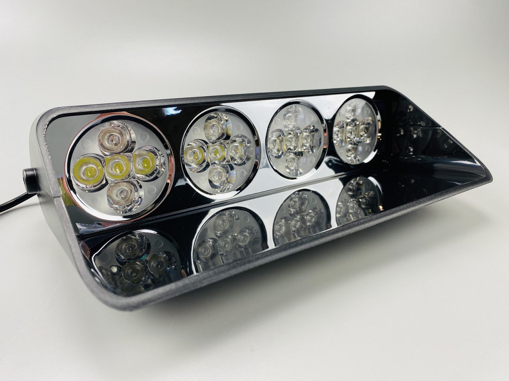 Маячок проблисковий S21 стробоскоп автомобільний 9-80V 20 led діодів білий спалах, стробоскоп під скло Мукачево - фото 7