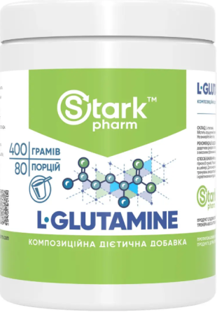 Глютамін Stark Pharm L-Glutamine 400g Київ