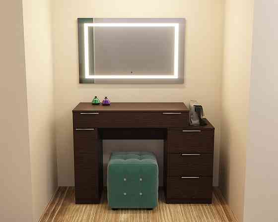 Стол туалетный Трюмо Кристалл, Венге Магия, 1200/452/847 Львов