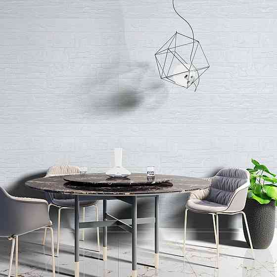 Самоклеюча декоративна 3D панель Камінь біла рвана цегла 700х770х5мм (155) SW-00000484 Київ