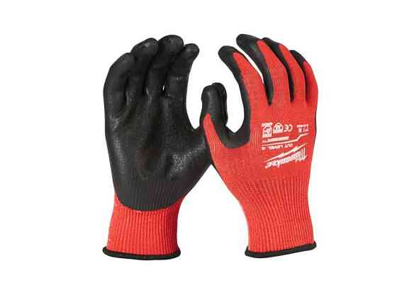 Рукавиці робочі MILWAUKEE, з опором порізам 3/C рівня, розмір 8/M, (12шт) Одеса