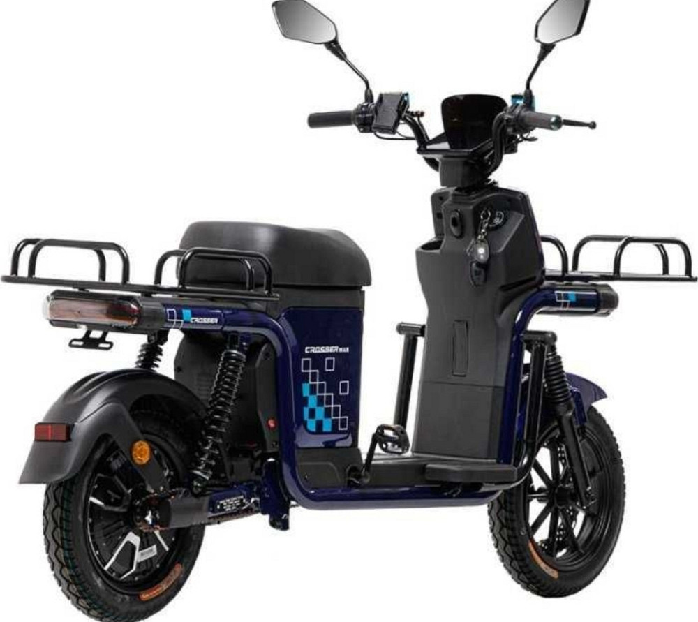 Електровелосипед Crosser SUPER MAX (1200W 30Ah LifePo4) Литий- Синій. Харків - фото 2