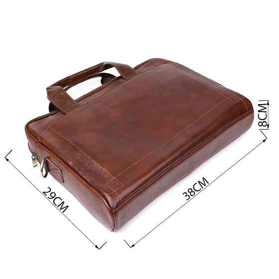 Сумка шкіряна для ноутбука Vintage 20470 Коричневий Київ