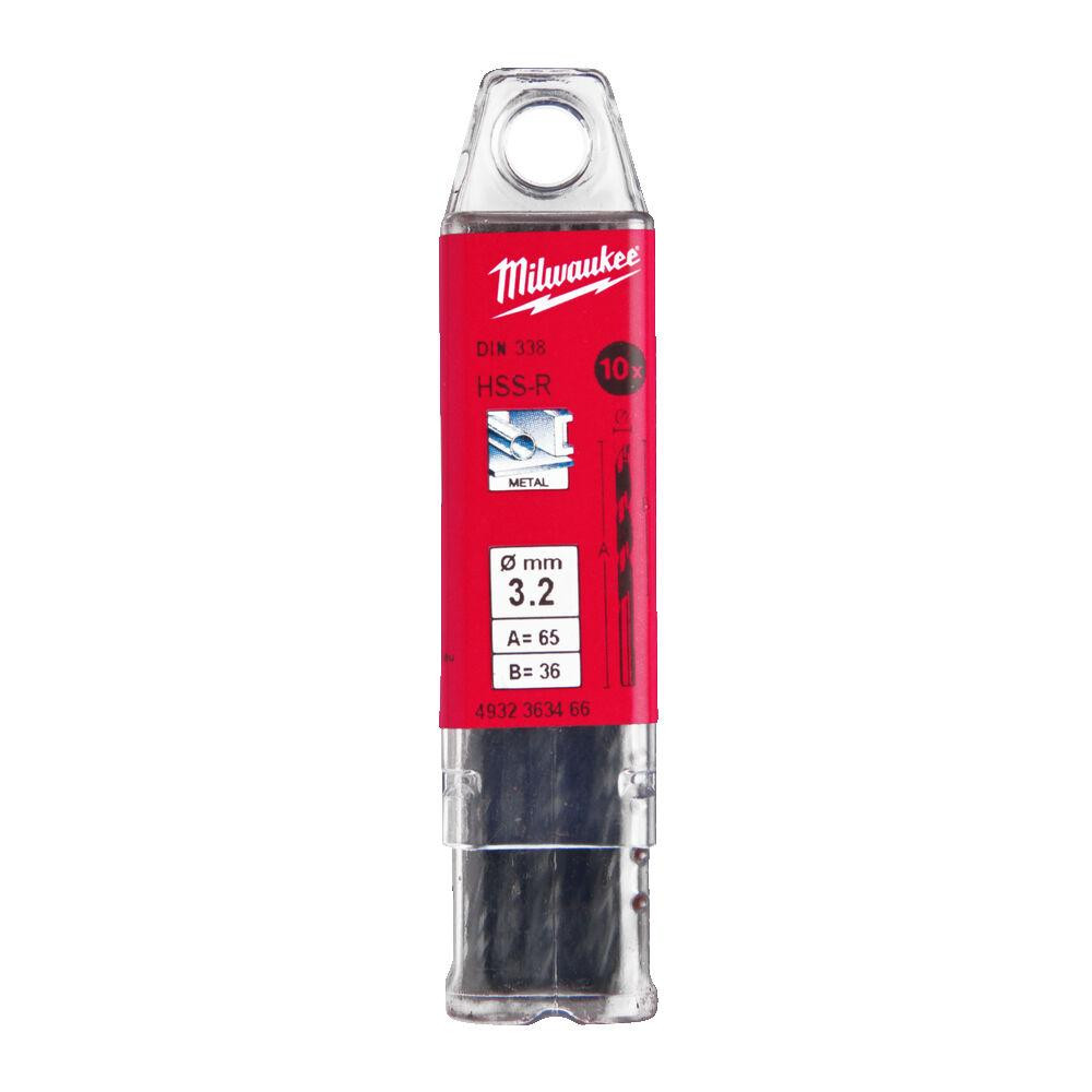 Свердло по металу HSS-R MILWAUKEE DIN338, діаметр 3,2 мм, (10шт) Одесса - изображение 1
