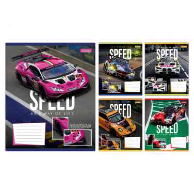 Тетрадь 1 вересня Speed as a way of life А5 24 листов клетка (768016) Винница