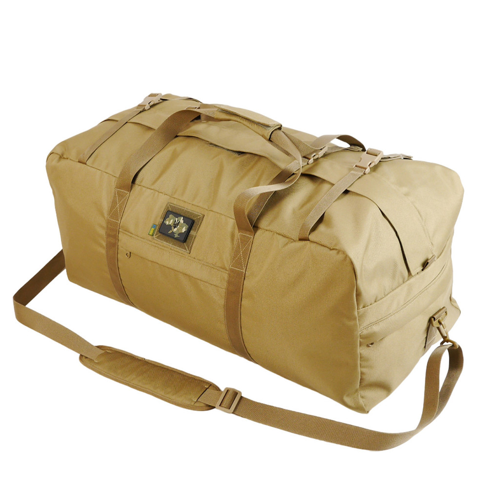 Сумка тактична Kiborg Military bag 130L Coyote. Транспортна сумка військова, армійська сумка на 130 літрів Київ - фото 1